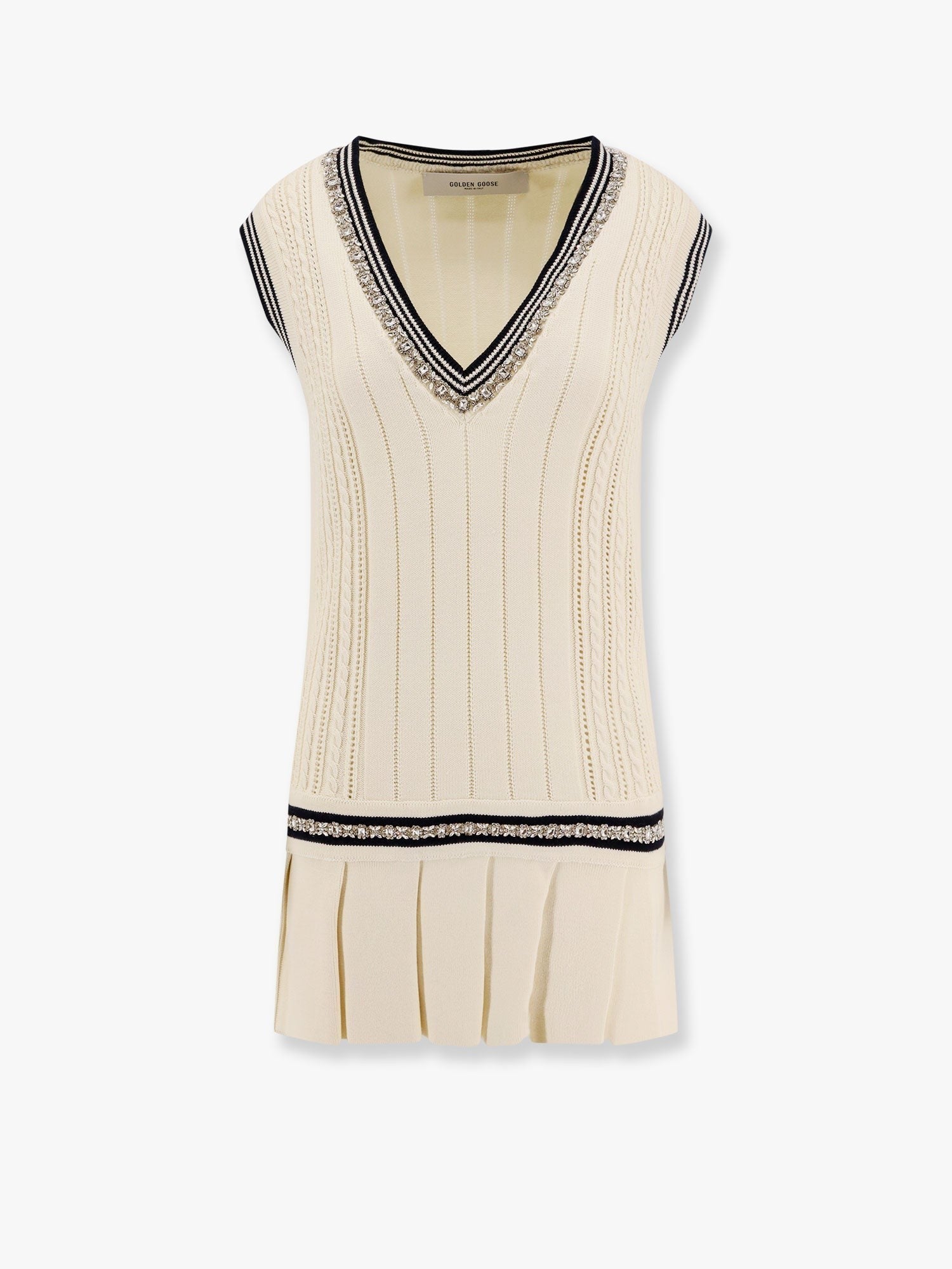 Golden Goose Deluxe Brand - Golden Goose Deluxe Brand Organic Cotton Dress With Crystals Embellishment