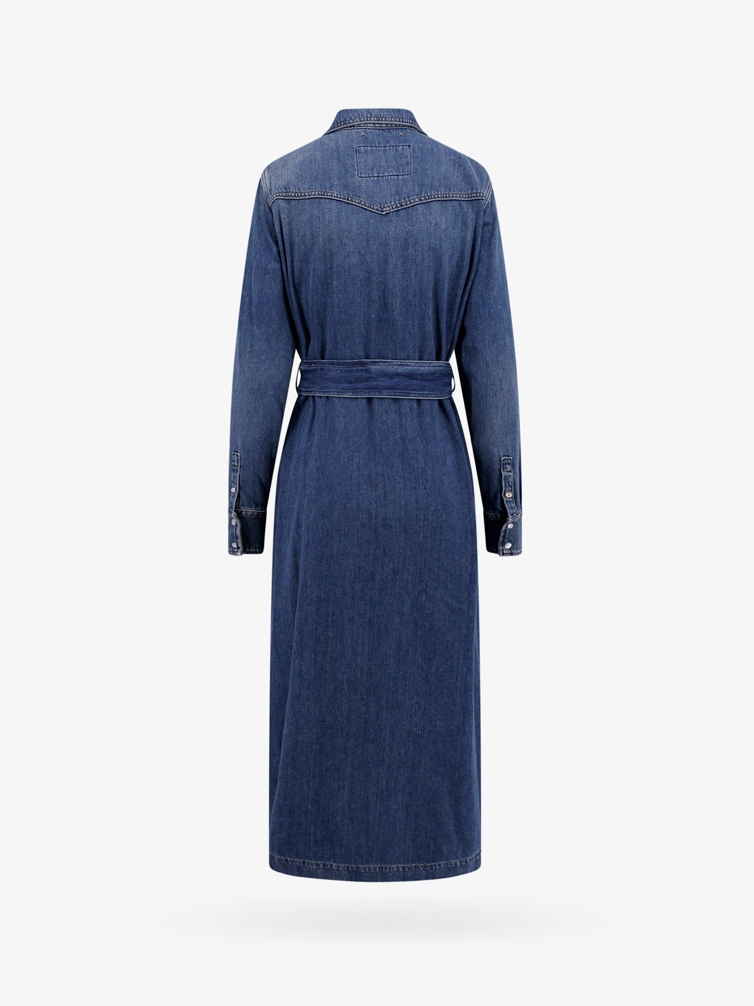 Golden Goose Deluxe Brand - Golden Goose Deluxe Brand Dana Denim Chemisier Dress - Woman-&gt;Clothing-&gt;Dresses