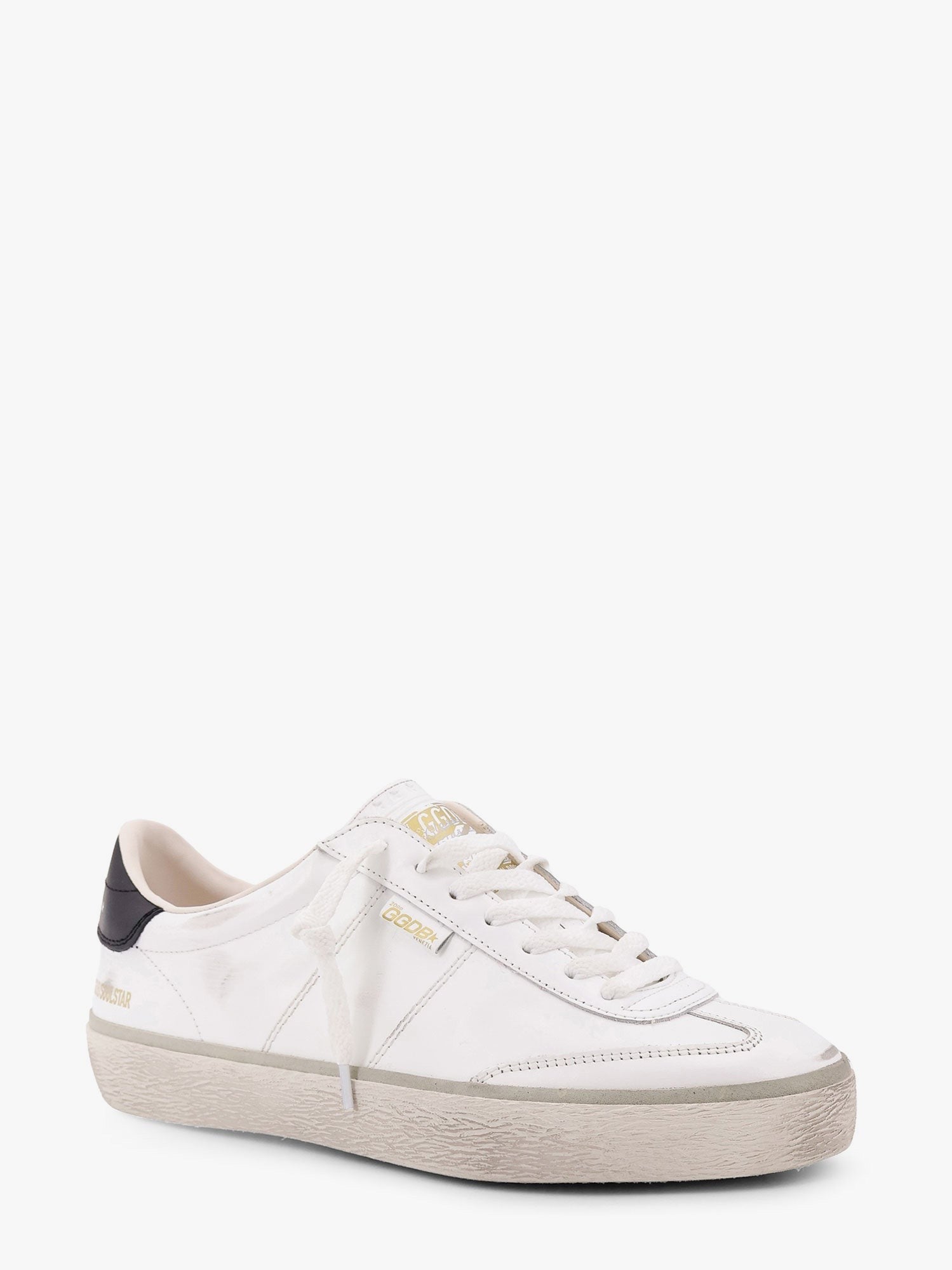 Golden Goose Deluxe Brand - Golden Goose Deluxe Brand Leather Low Top Soul Star Sneakers With Used Effect - Men’s Shoes