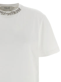 GOLDEN GOOSE - GOLDEN GOOSE - Crystal crew neck t-shirt - Women’s Tops