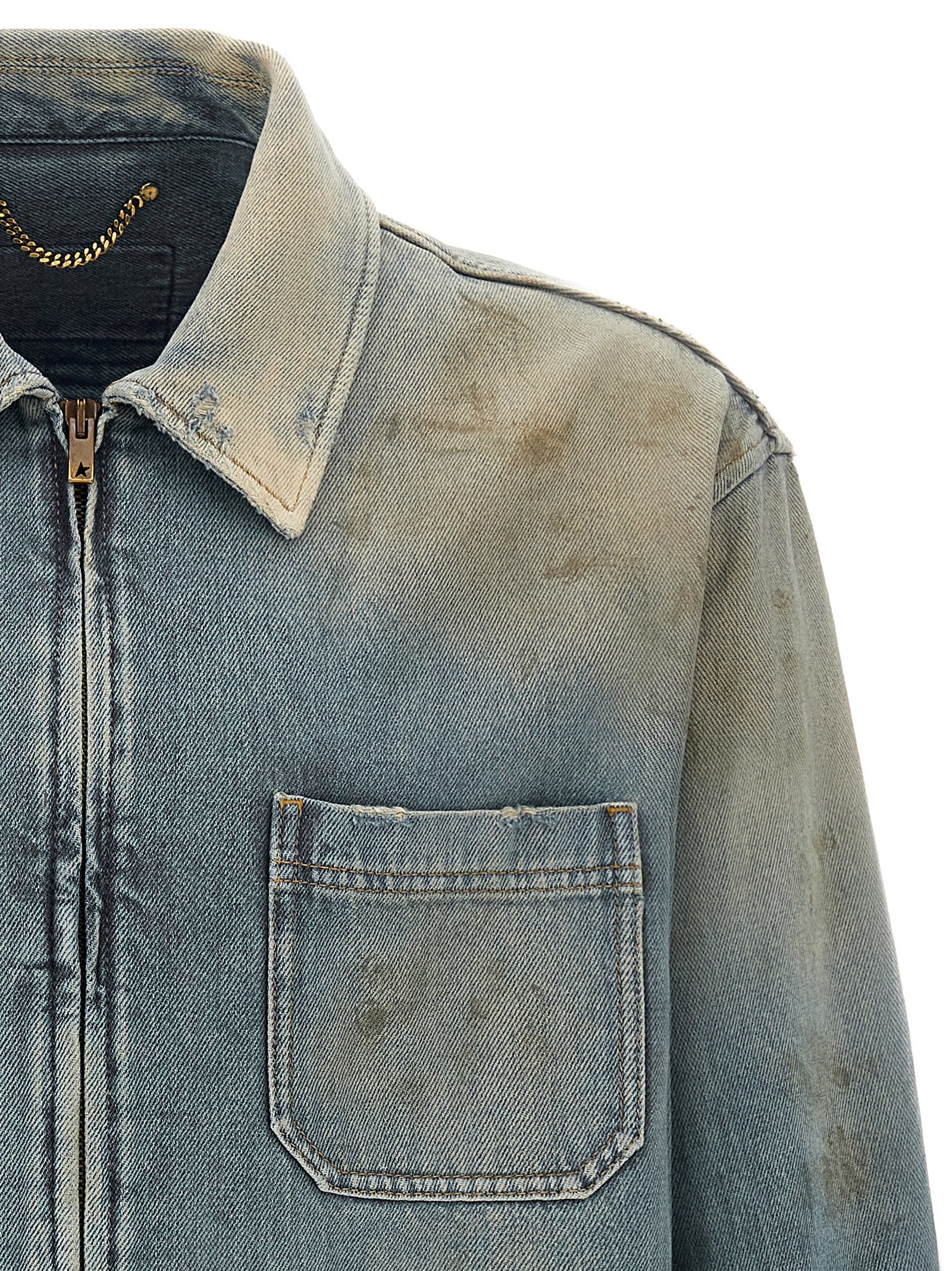 GOLDEN GOOSE - GOLDEN GOOSE - ’Mackenzie’ denim jacket - Men’s Outerwear