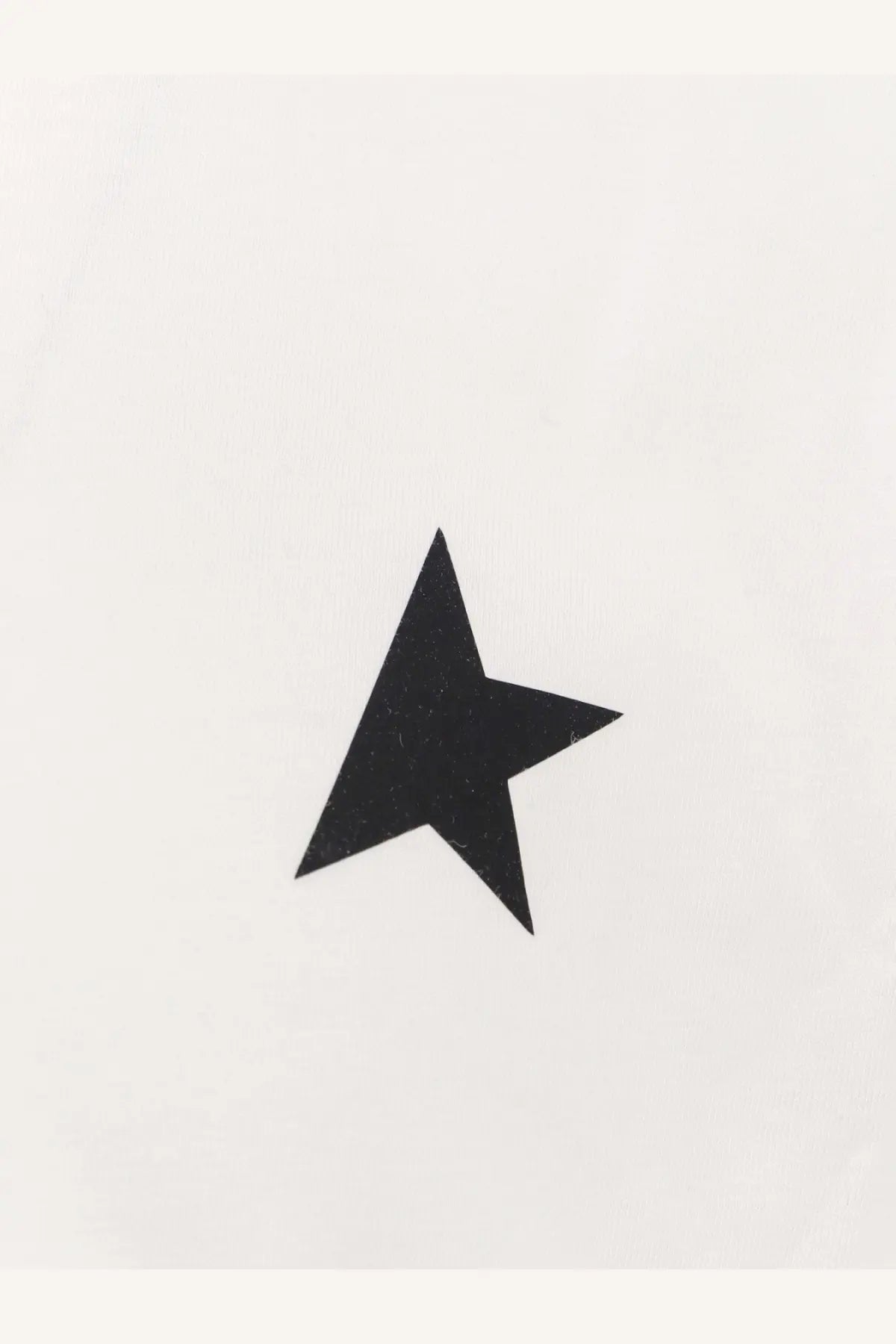 Golden goose men’s black cotton shirt featuring a sleek black five-pointed star sticker with a matte finish