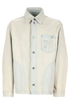 Golden Goose Men's Denim Jacket with Tasca Embroidered Beige