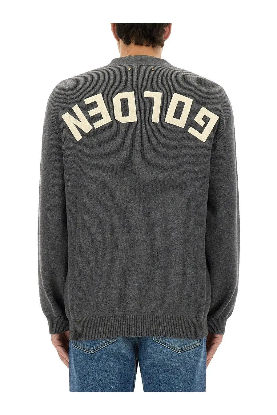 Golden Goose Men's Lapel Cardigan Grey, view 3