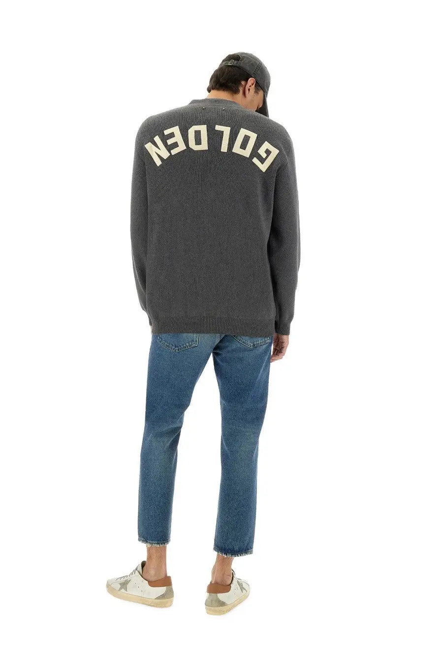 Golden Goose Men's Lapel Cardigan Grey, view 2