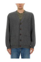 Golden Goose Men's Lapel Cardigan Grey