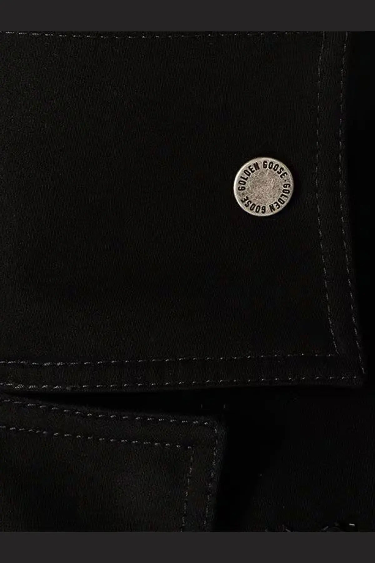 Golden Goose Women's Black Denim Jacket Black, view 5