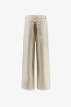 Golden Goose Women's Cotton Blend Trousers Yellow, view 2