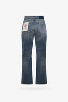 Golden Goose Women's Derin New Cropped Flare Jeans Blue, view 2
