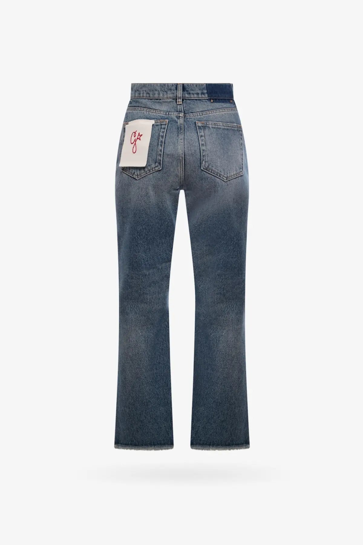 Golden Goose Women's Derin New Cropped Flare Jeans Blue, view 2