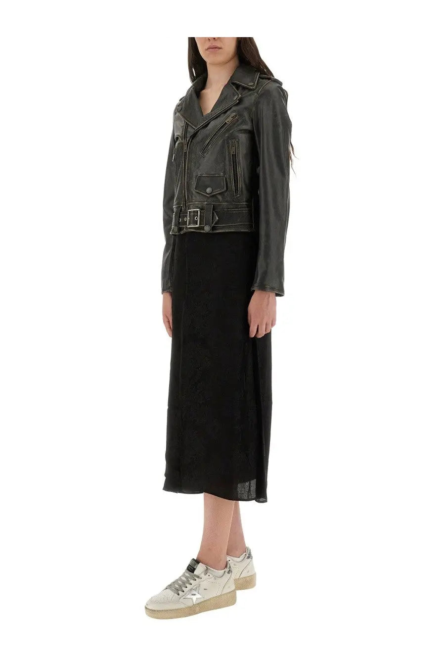 Golden Goose Women's Leather Stud Black, view 2