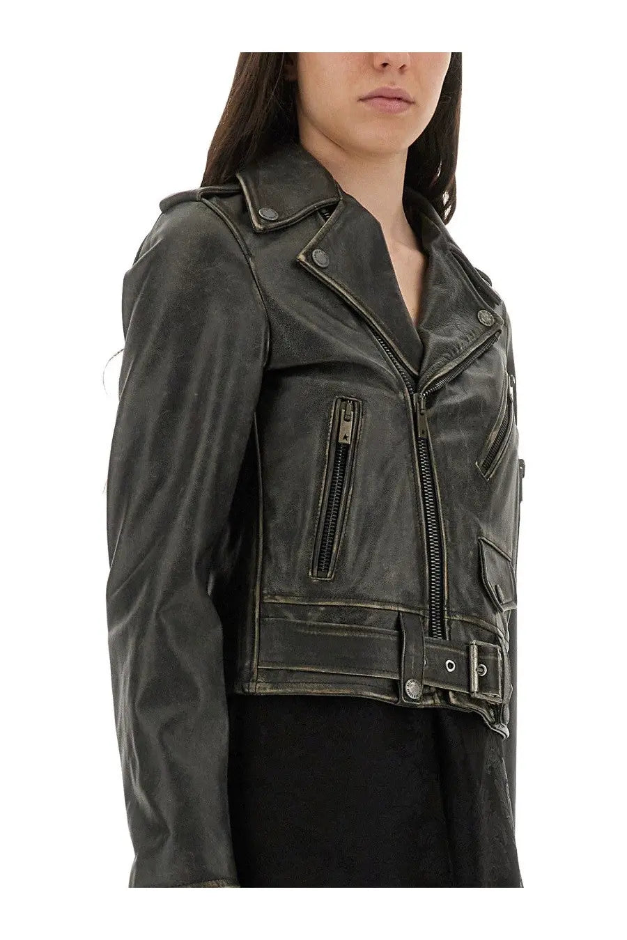 Golden Goose Women's Leather Stud Black, view 4