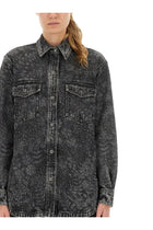 Golden Goose Women's Ollie Boyfriens Shirt Black, view 4