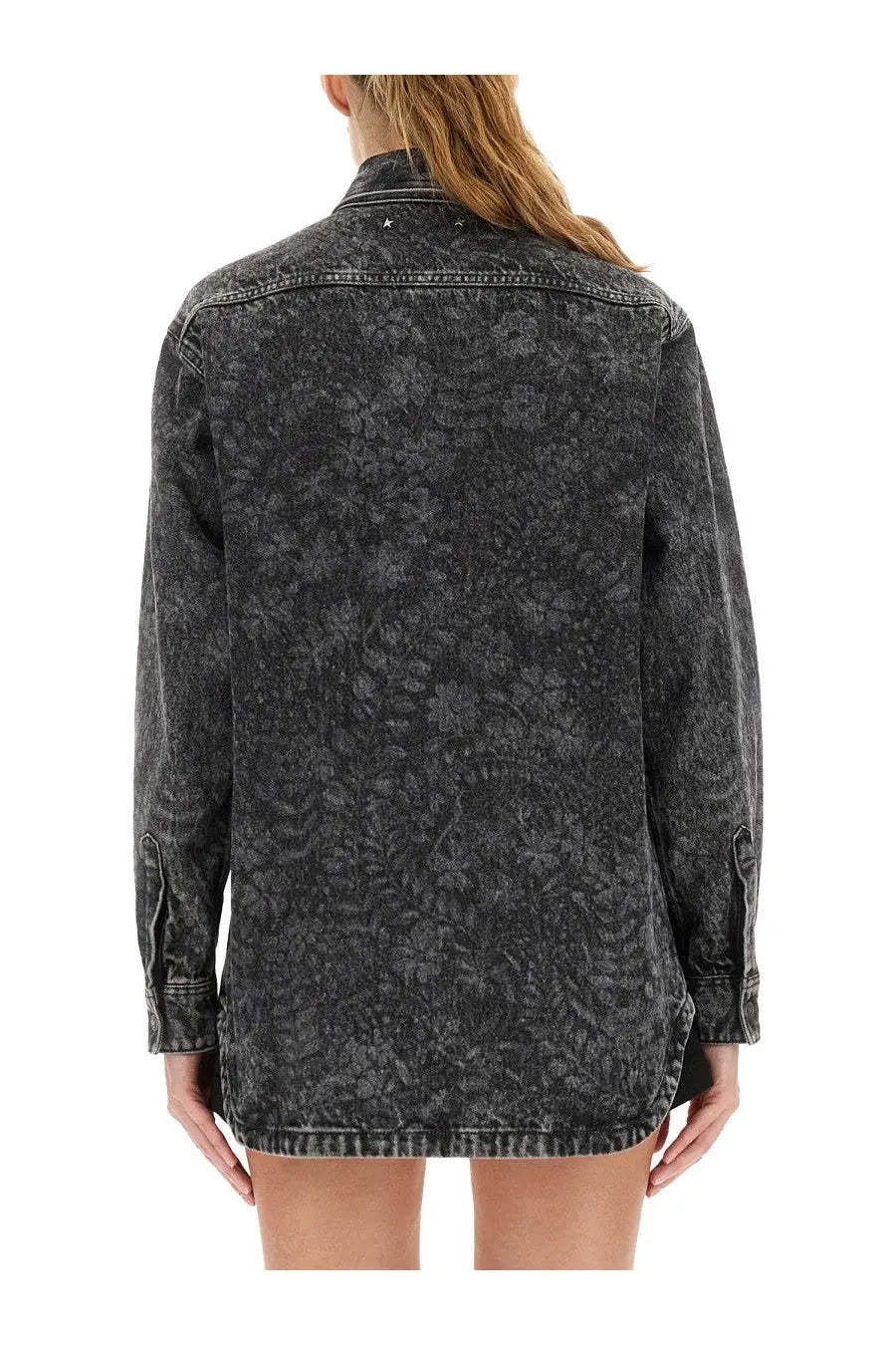 Golden Goose Women's Ollie Boyfriens Shirt Black, view 3