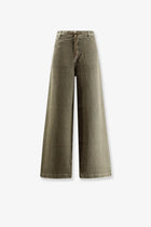 Golden Goose Women's Ortensia Cotton and Linen Trousers Green