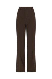 Golden Goose women’s pantalone sartoriale in lana brown high-rise straight-leg trousers with sleek tailored fit