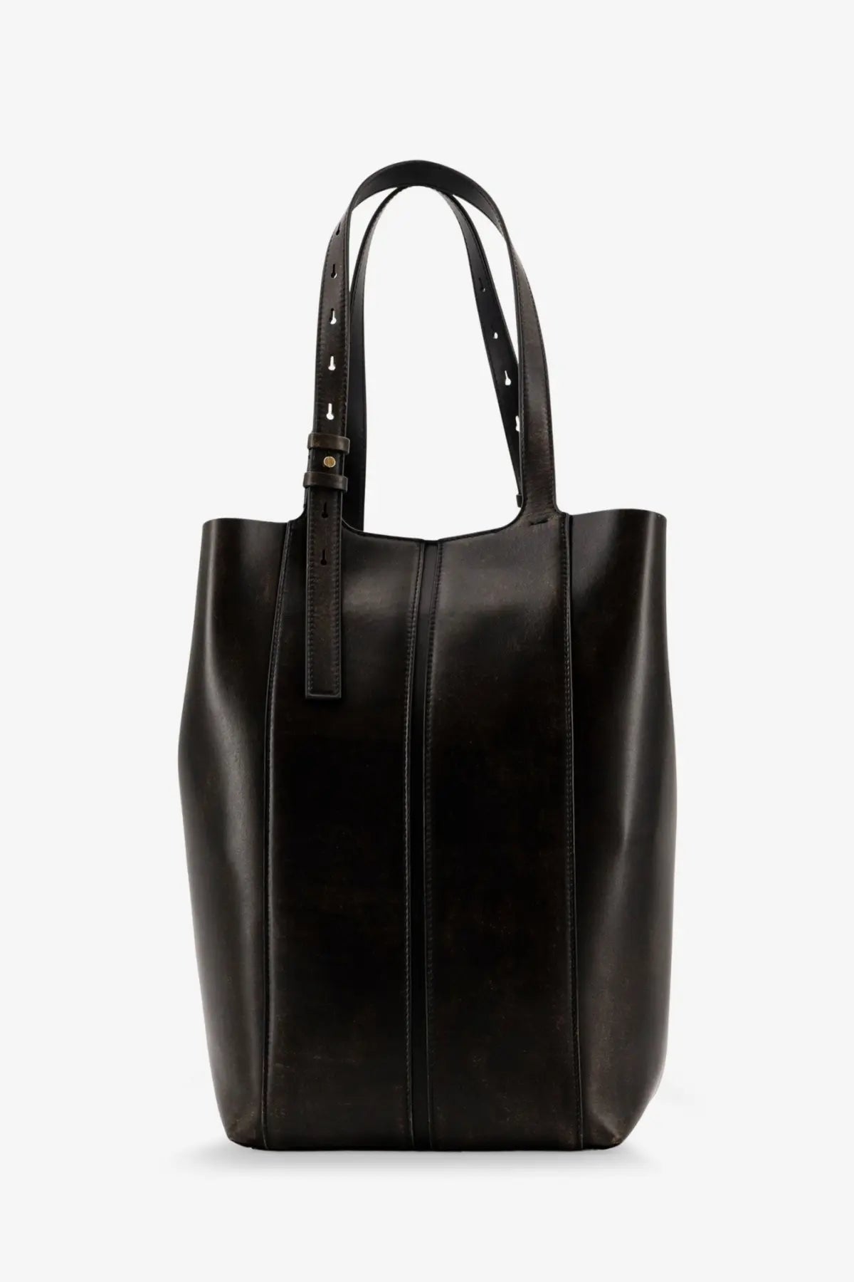 Golden Goose Women's Shopping Vintage Leather Shoulder Bag Black, view 2