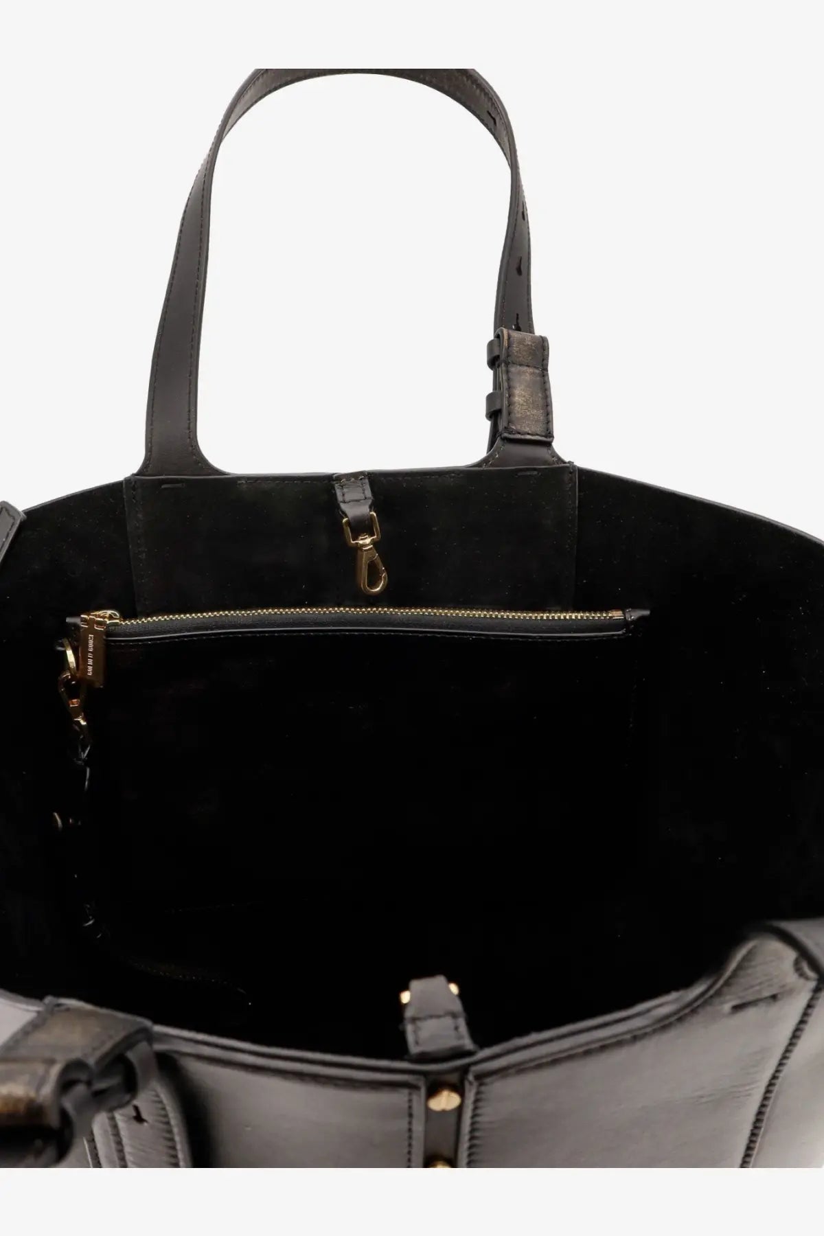 Golden Goose Women's Shopping Vintage Leather Shoulder Bag Black, view 4