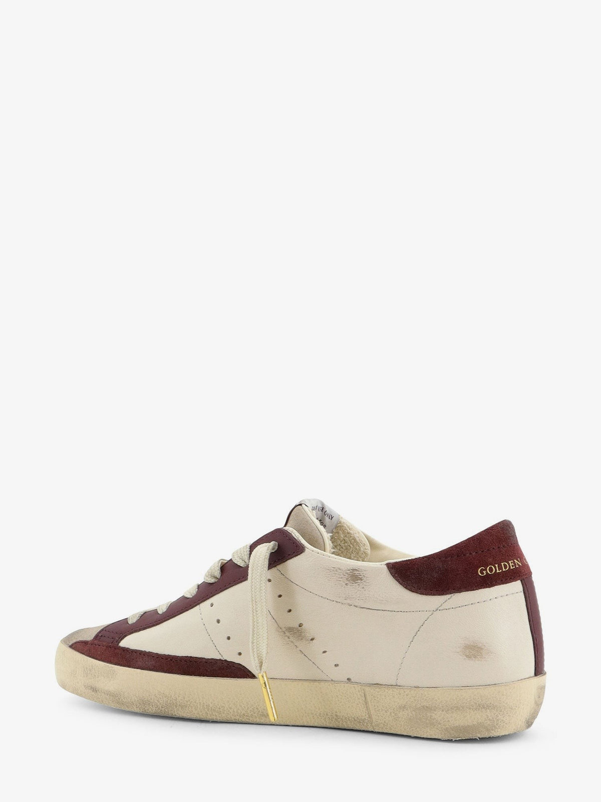Golden Goose Women's Super Star Vintage Leather Sneakers White, view 3