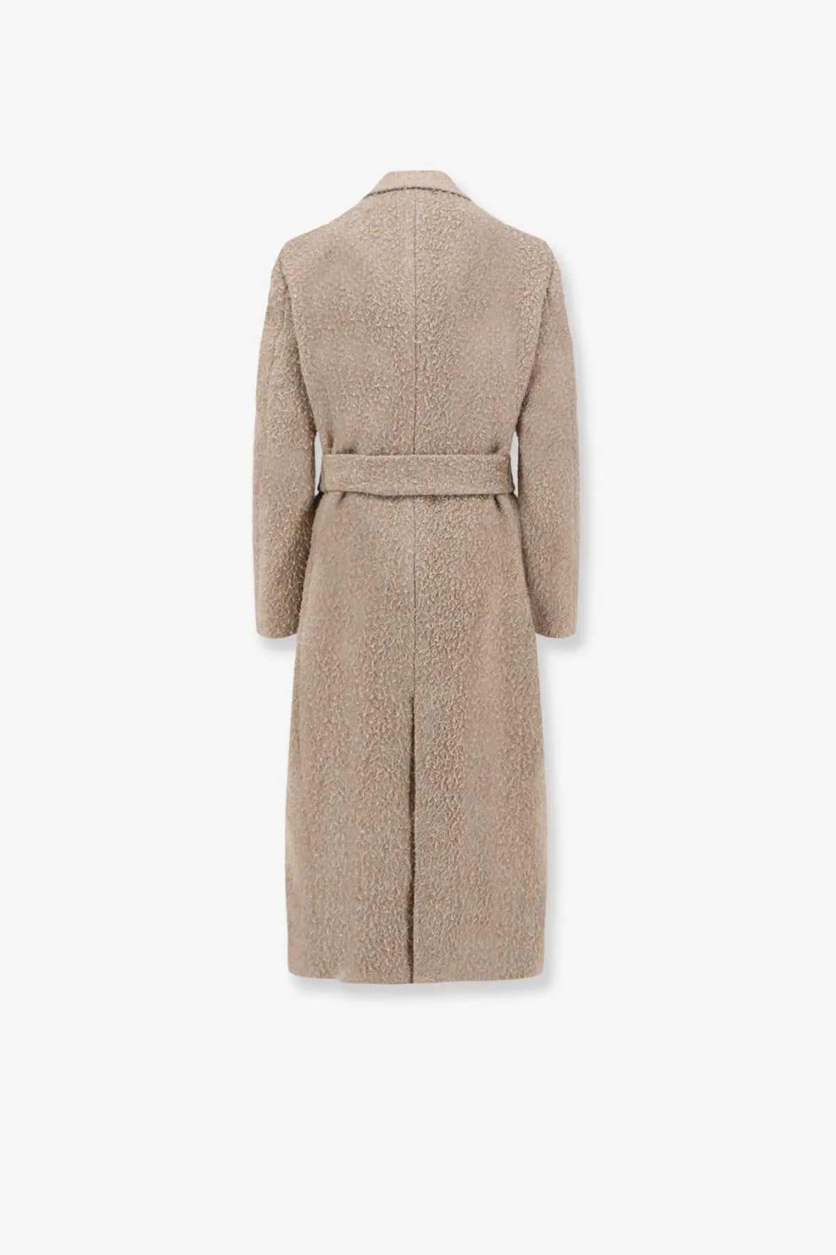 Golden Goose Women's Wrinkled Virgin Wool Blend Coat Grey, view 2