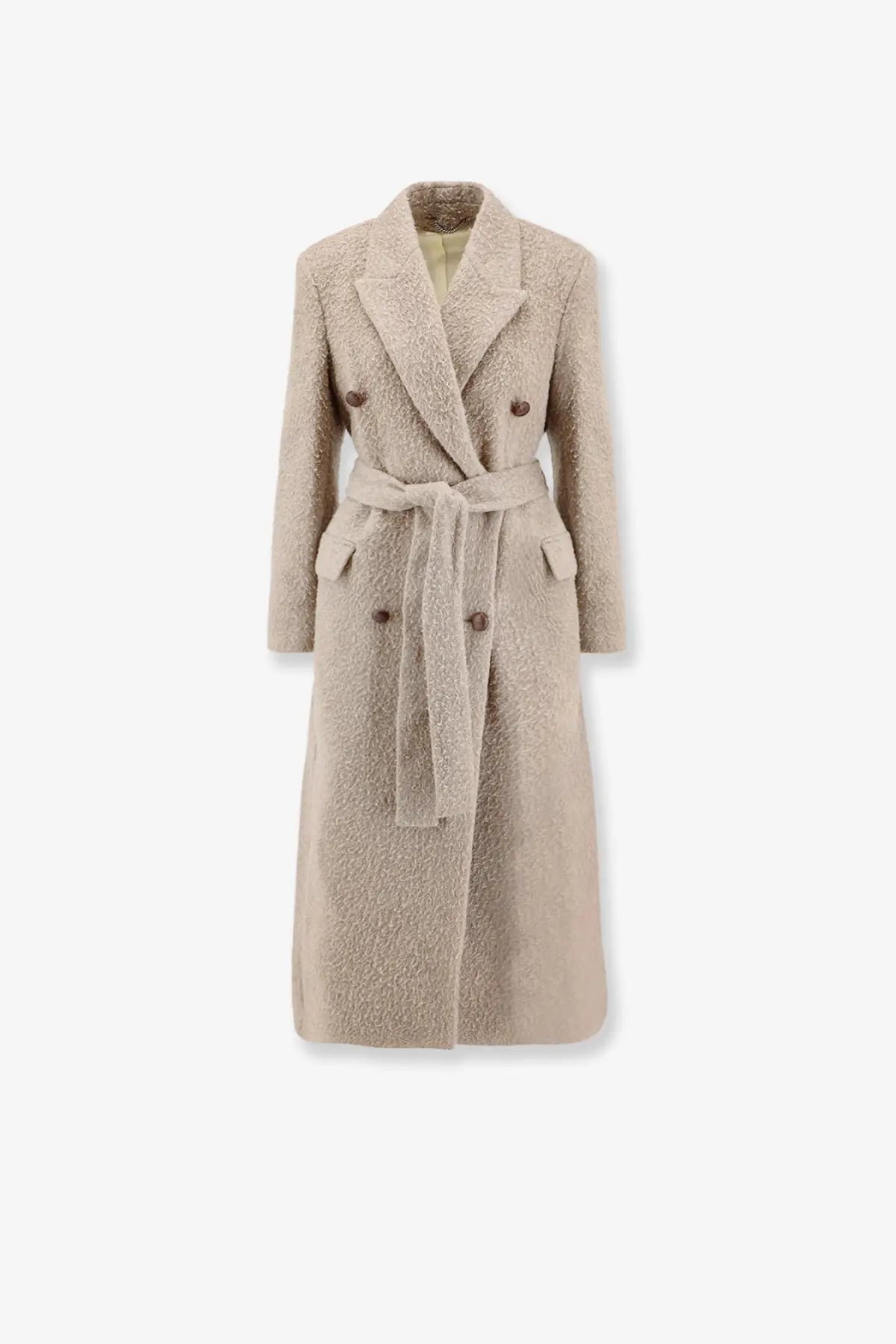Golden Goose Women's Wrinkled Virgin Wool Blend Coat Grey