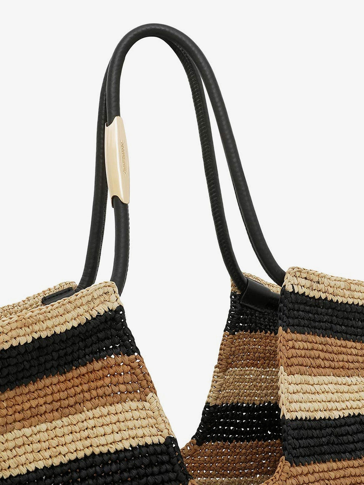 Zimmermann Women's Golden Time Raffia Shoulder Bag Black