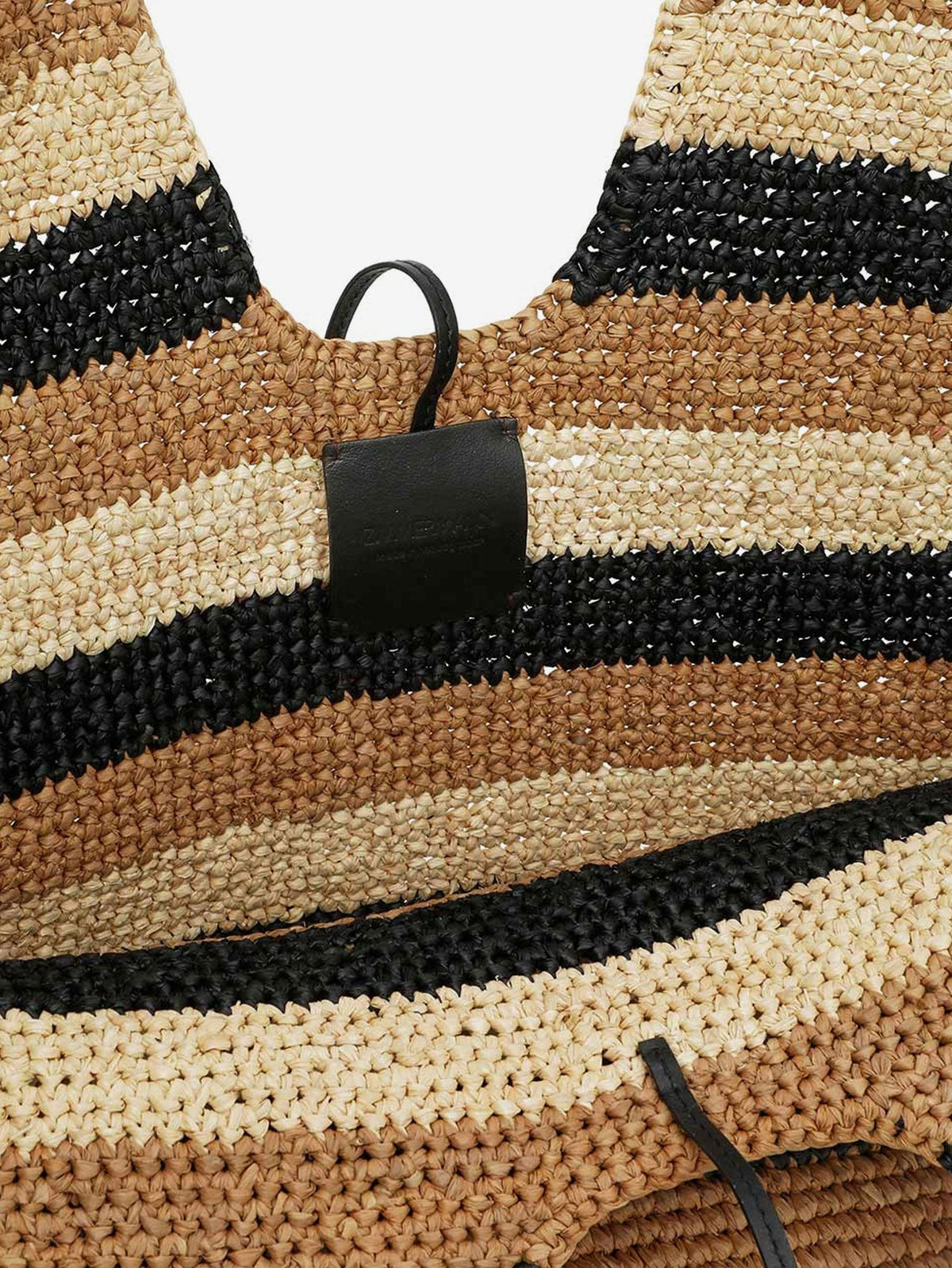 Zimmermann Women's Golden Time Raffia Shoulder Bag Black