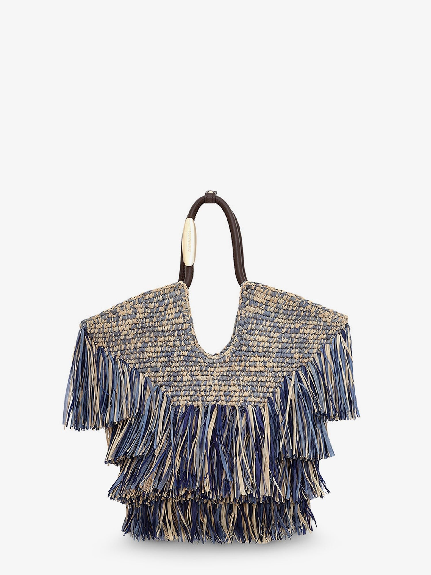 Zimmermann Women's Goldentime Raffia Handbag Blue