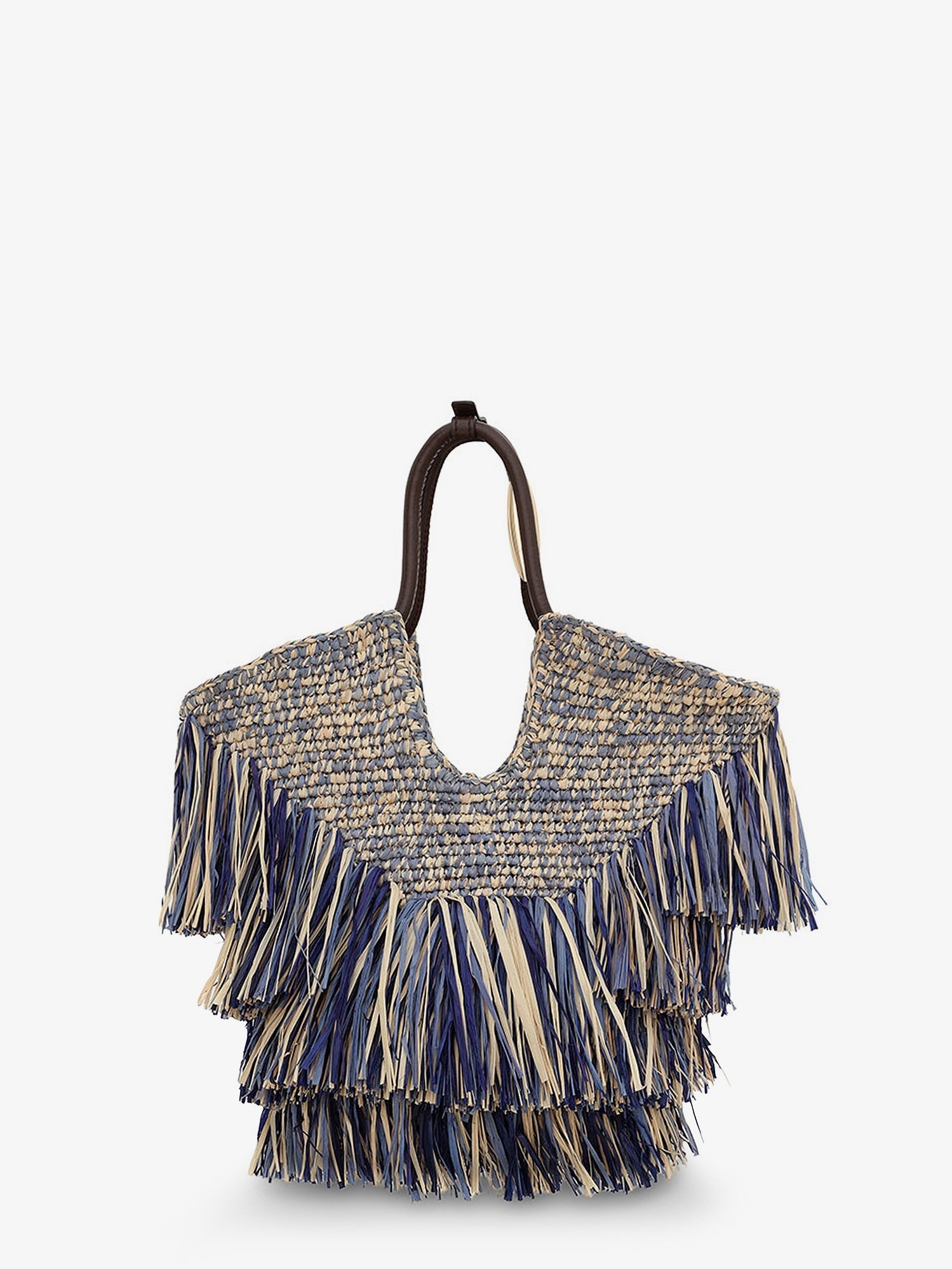Zimmermann Women's Goldentime Raffia Handbag Blue