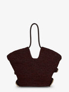 Zimmermann Women's Goldentime Raffia Shoulder Bag Chocolat, view 2
