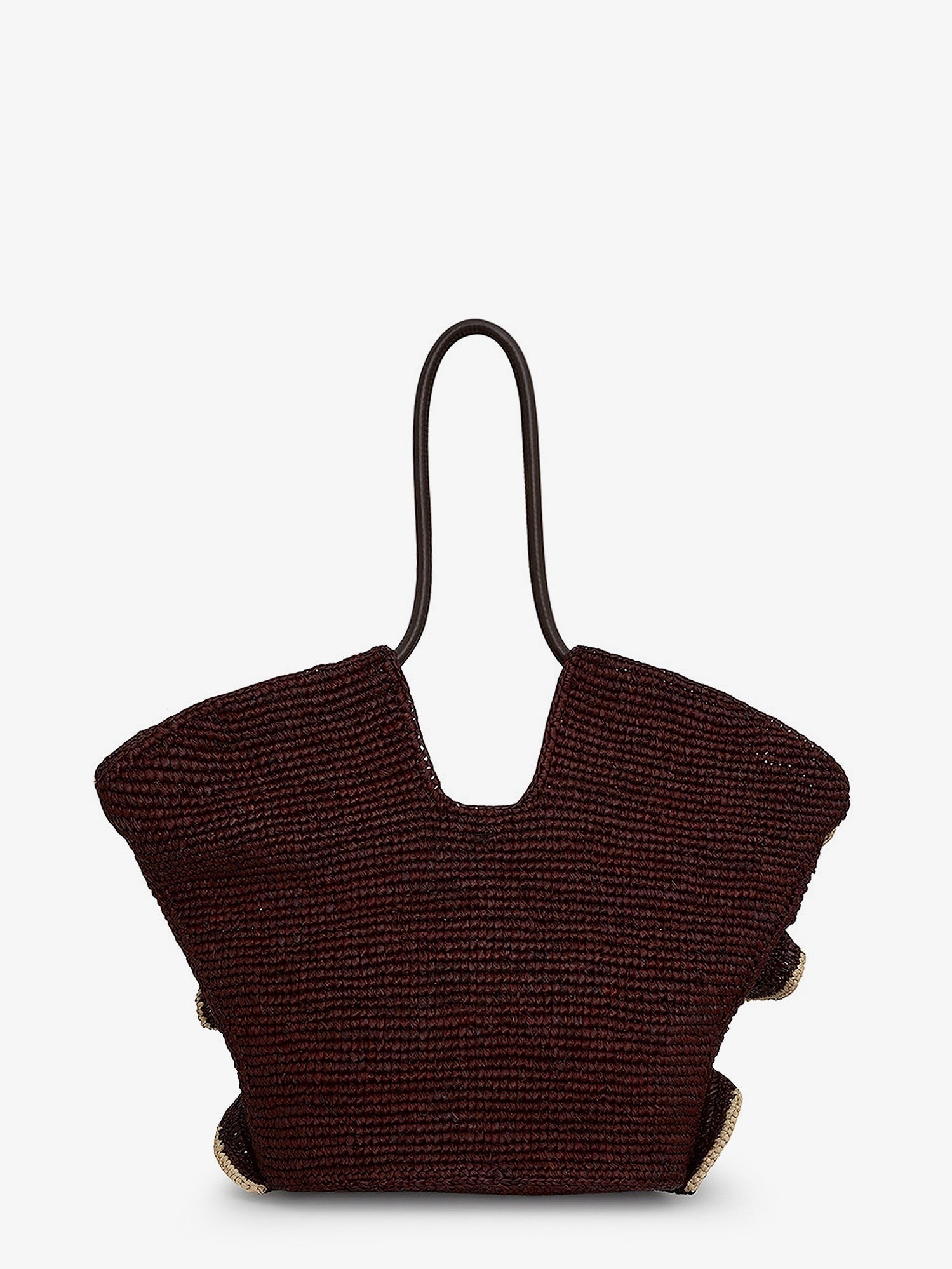 Zimmermann Women's Goldentime Raffia Shoulder Bag Chocolat