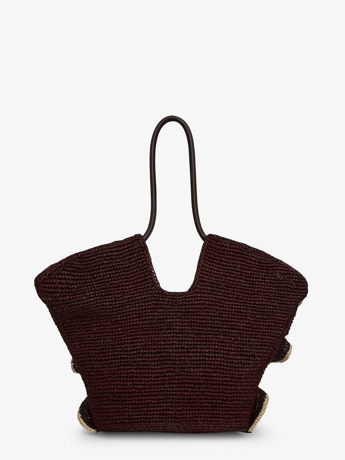 Zimmermann Women's Goldentime Raffia Shoulder Bag Chocolat, view 2