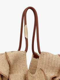 Zimmermann Women's Goldentime Raffia Shoulder Bag White