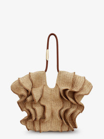 Zimmermann Women's Goldentime Raffia Shoulder Bag White