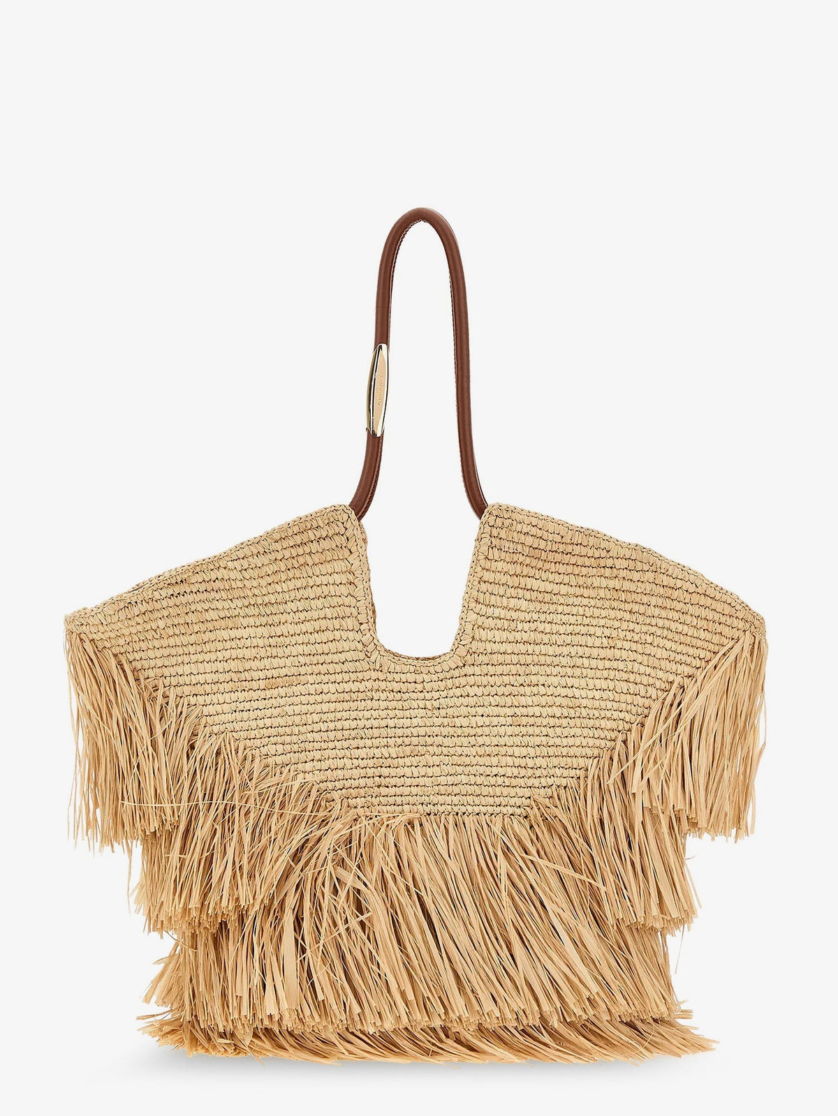 Zimmermann Women's Goldentime Raffia Shoulder Bag White