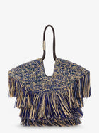 Zimmermann Women's Goldentime Raffia Shoulder Bag Blue