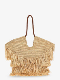 Zimmermann Women's Goldentime Raffia Shoulder Bag White