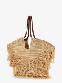 Zimmermann Women's Goldentime Raffia Shoulder Bag White
