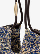 Zimmermann Women's Goldentime Raffia Shoulder Bag Blue, view 4
