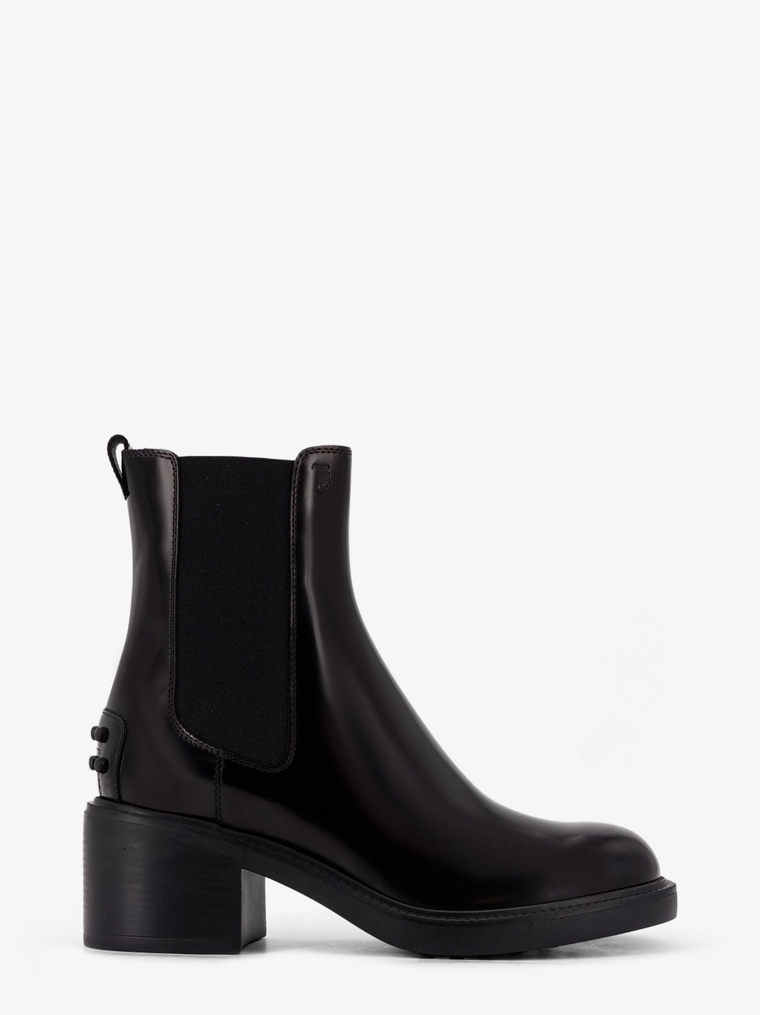 Tod's Women's Gomma T60 Leather Ankle Boots Black