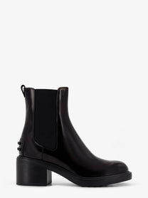 Tod's Women's Gomma T60 Leather Ankle Boots Black