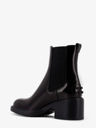 Tod's Women's Gomma T60 Leather Ankle Boots Black, view 3