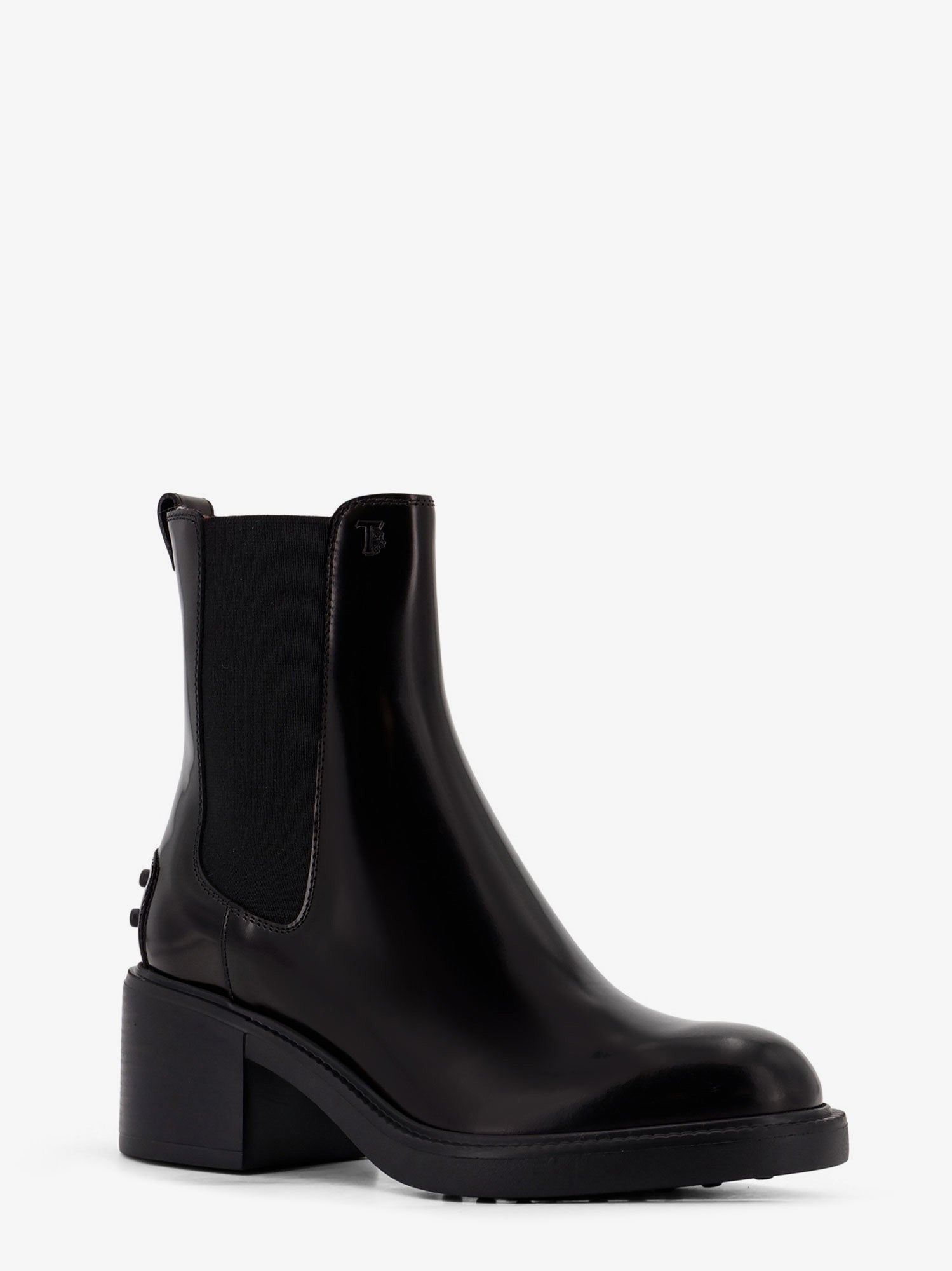 Tod's Women's Gomma T60 Leather Ankle Boots Black