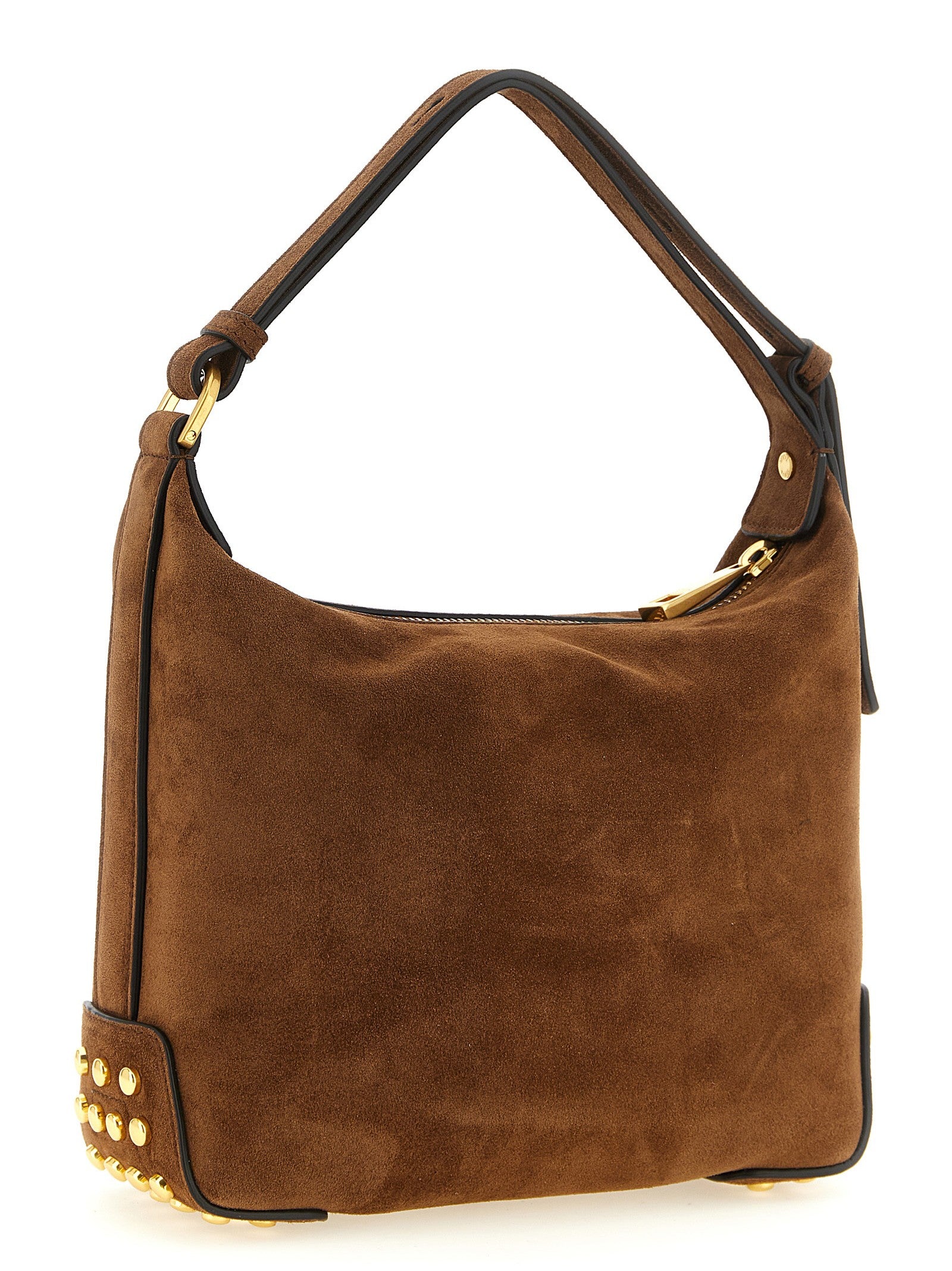 Tod's Gommini Mini Suede Shoulder Bag Brown
