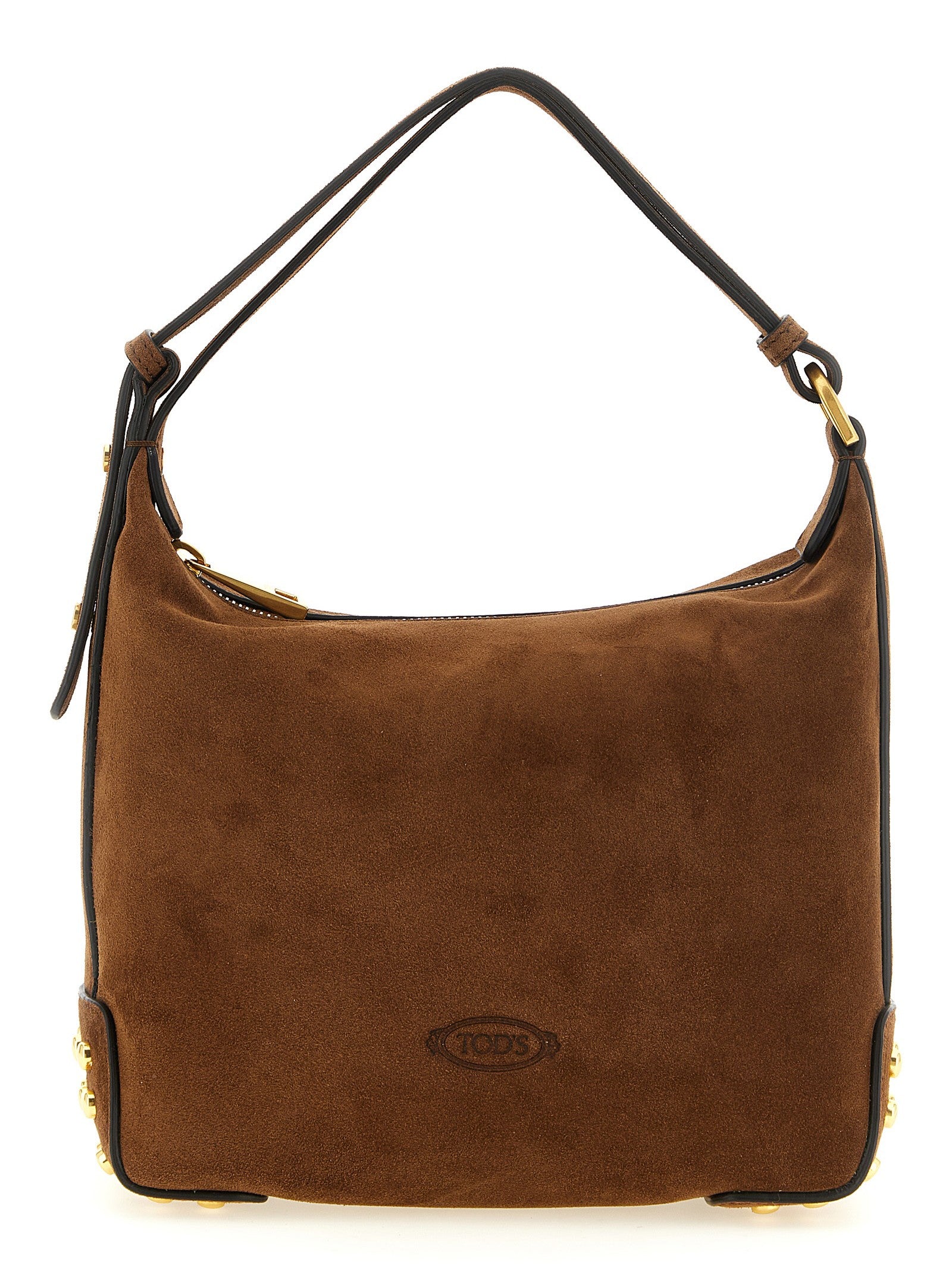 Tod's Gommini Mini Suede Shoulder Bag Brown