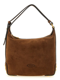 Tod's Gommini Mini Suede Shoulder Bag Brown