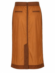 Saint Laurent Women's Gonna Matita in Nylon Beige
