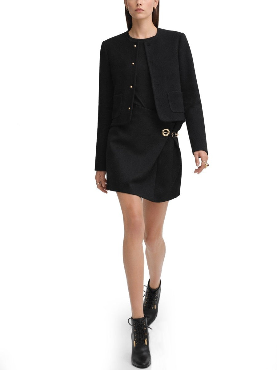 Celine Women's Gonna Portafoglio Con Dettaglio Catena Black