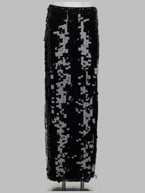 P.A.R.O.S.H Women's Gonna Con Macro Paillettes Black