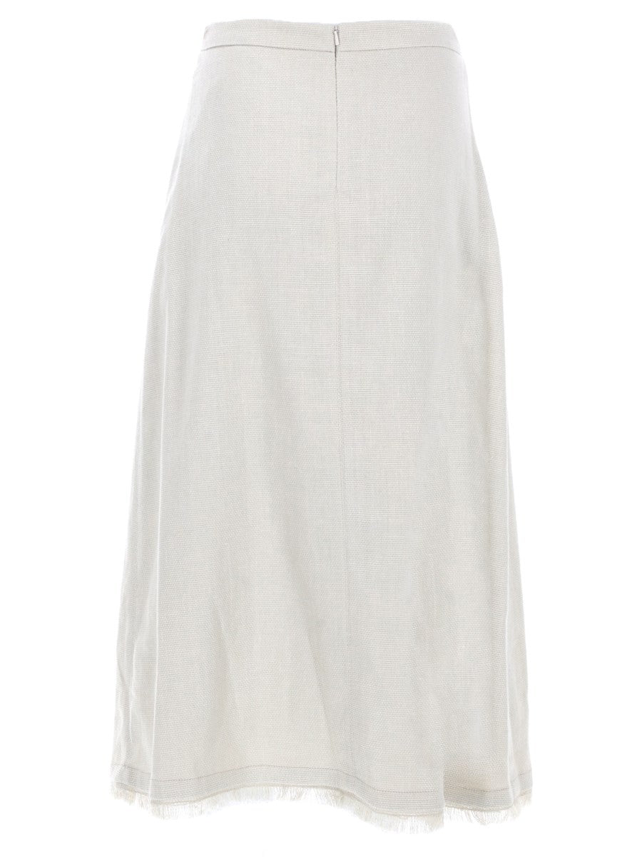 S MAX MARA Women's Gonna Fiocchi White